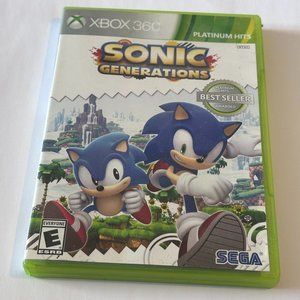 Sonic Generations Xbox 360 Platinum Hits Complete in Box